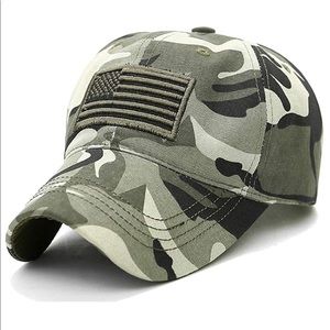 Camo American Flag Baseball Cap